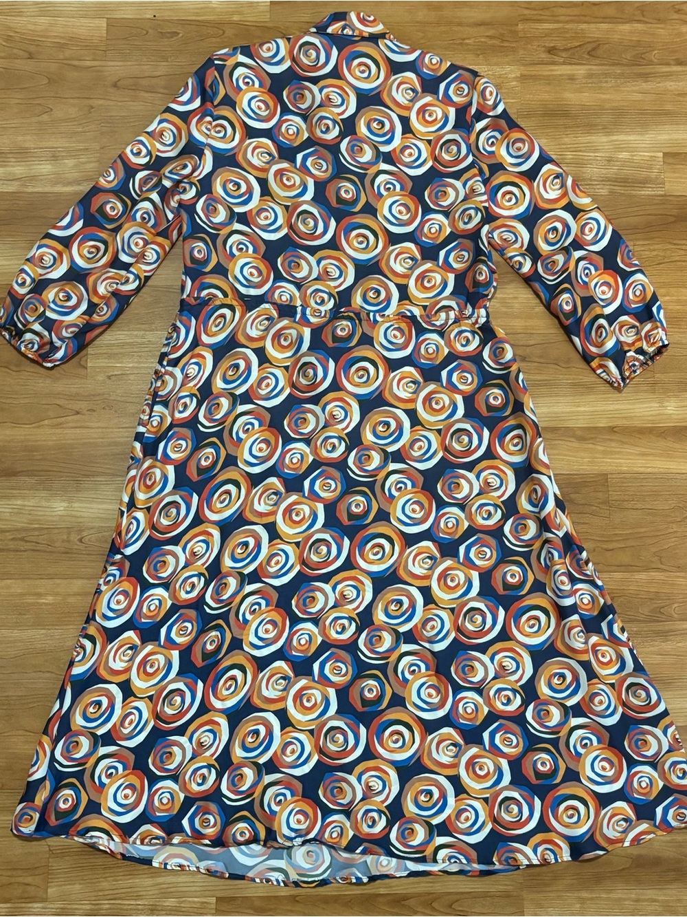 J. McLaughlin Mollie Silk-Blend Midi Shirt Dress Women's XS Quiet Luxury - Picture 10 of 11